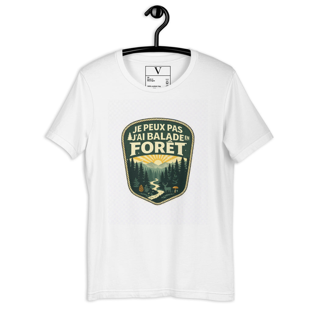 T-shirt Je peux pas j'ai balade en forêt - 5