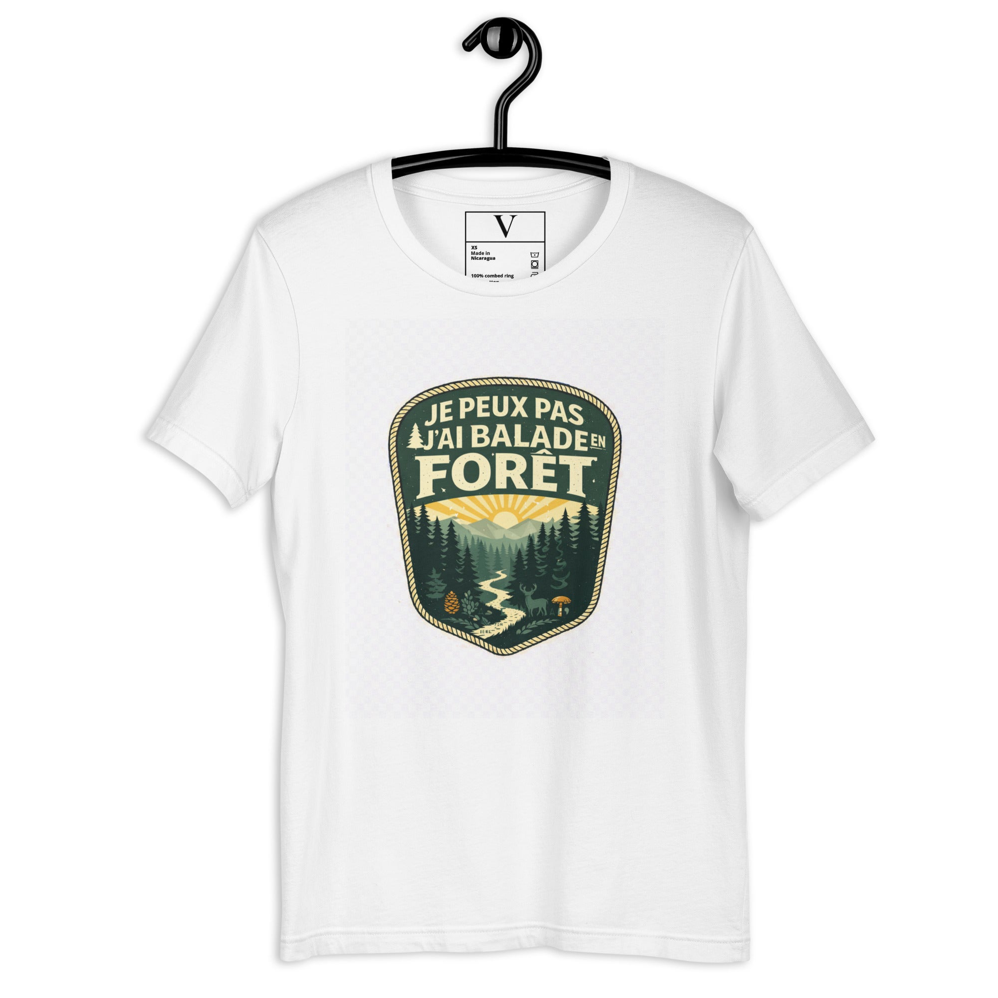T-shirt Je peux pas j'ai balade en forêt - 5
