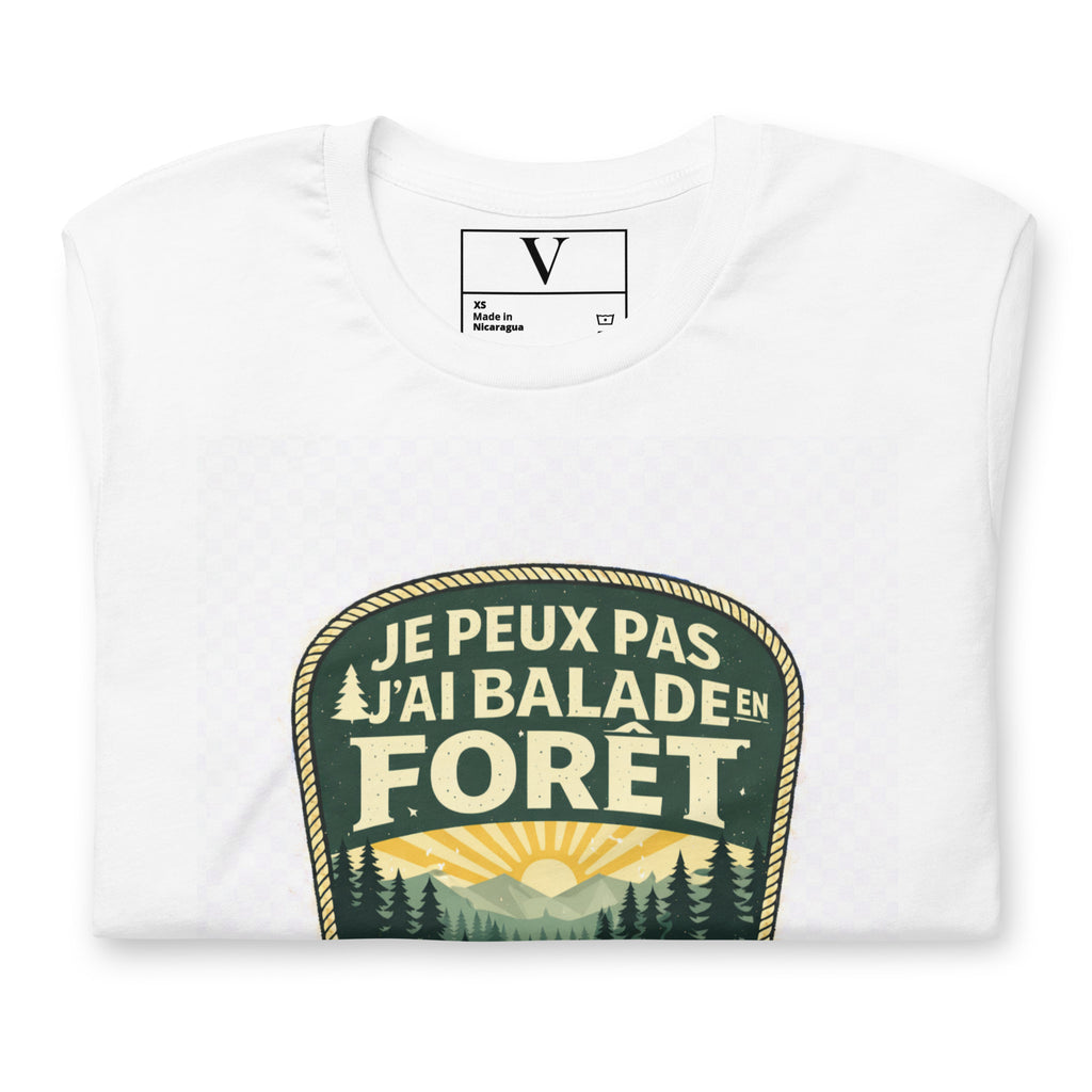 T-shirt Je peux pas j'ai balade en forêt - 6