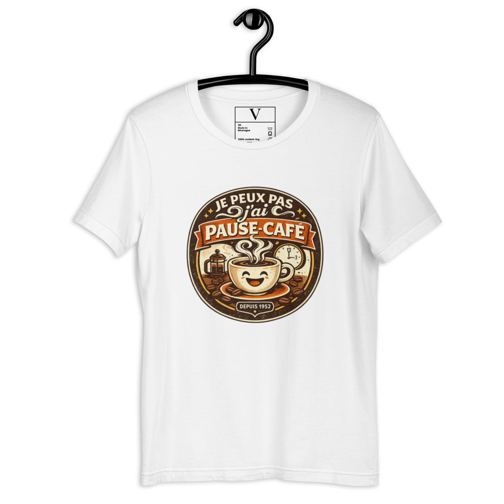 T-shirt Je peux pas j'ai pause-café - 4