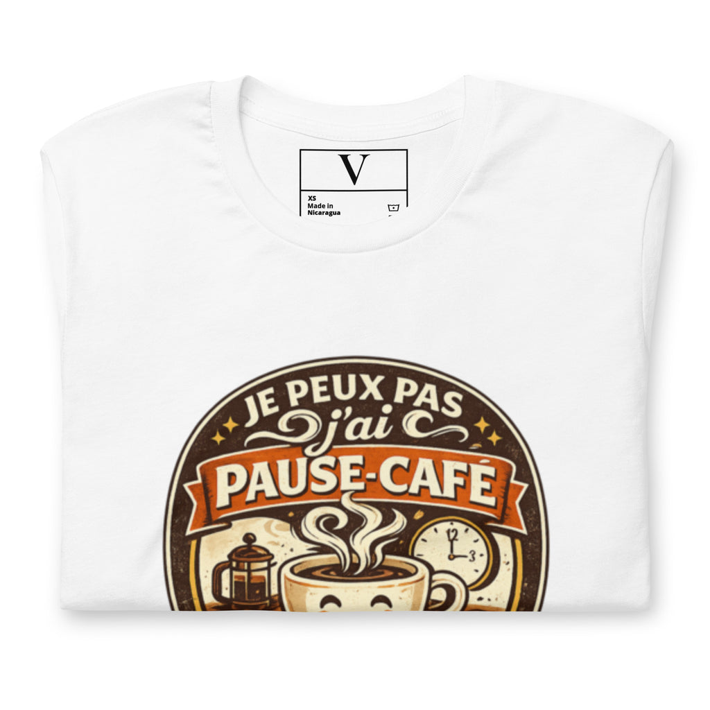 T-shirt Je peux pas j'ai pause-café - 6