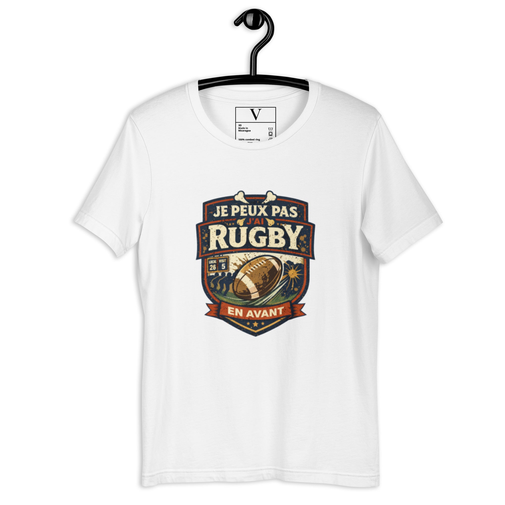 T-shirt Je peux pas j'ai rugby - 4
