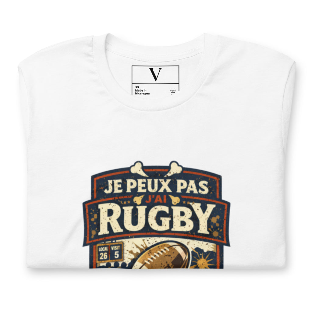 T-shirt Je peux pas j'ai rugby - 7