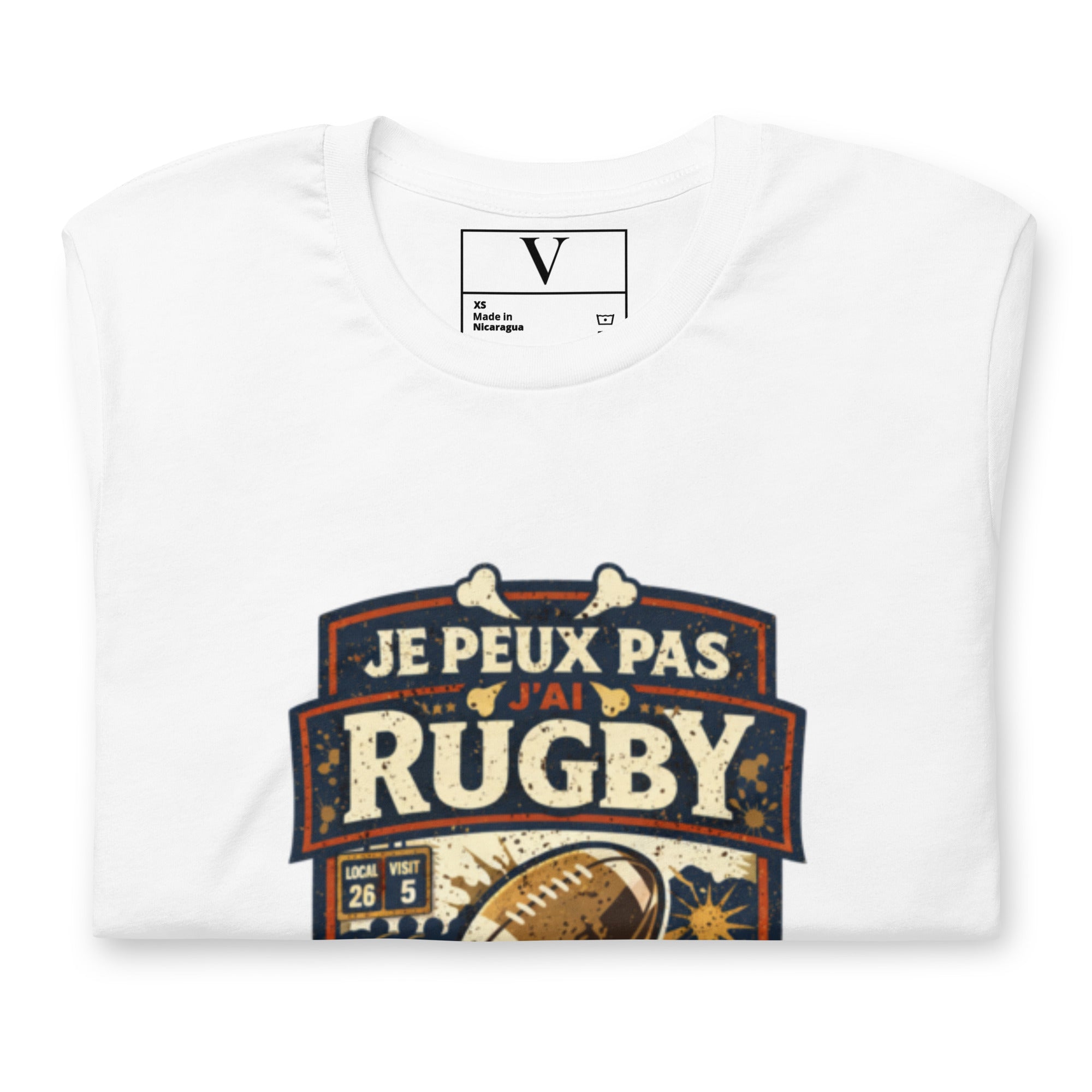 T-shirt Je peux pas j'ai rugby - 7