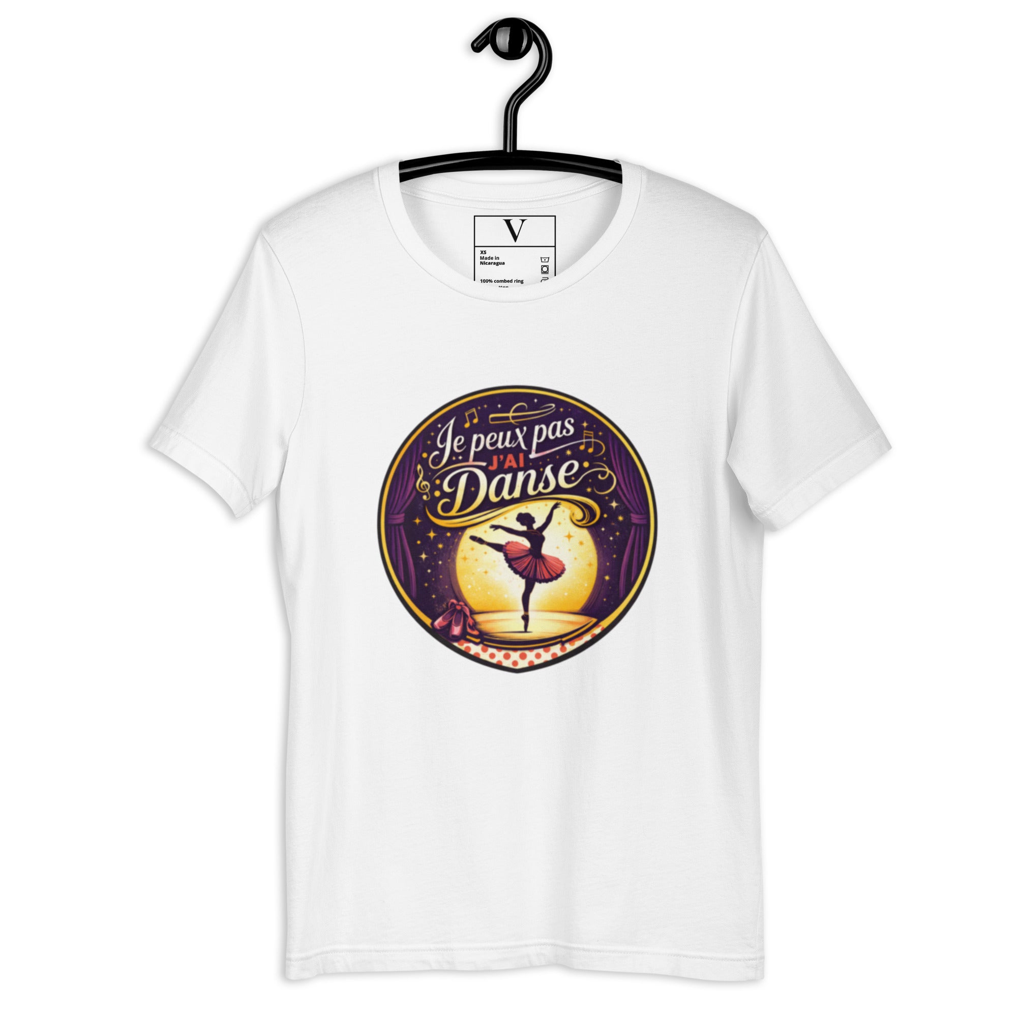 T-shirt Je peux pas j'ai danse - 7