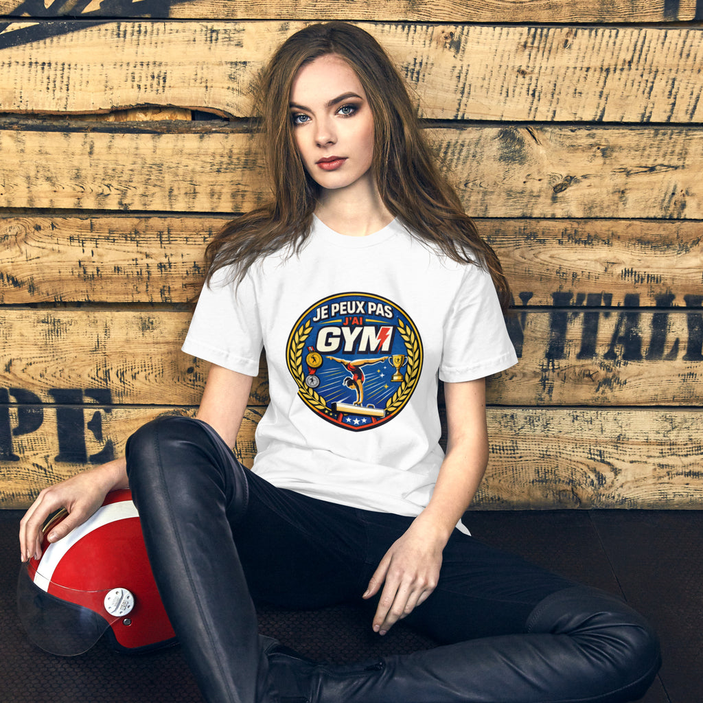 T-shirt femme Je peux pas j'ai gym - 8