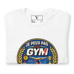 T-shirt femme Je peux pas j'ai gym