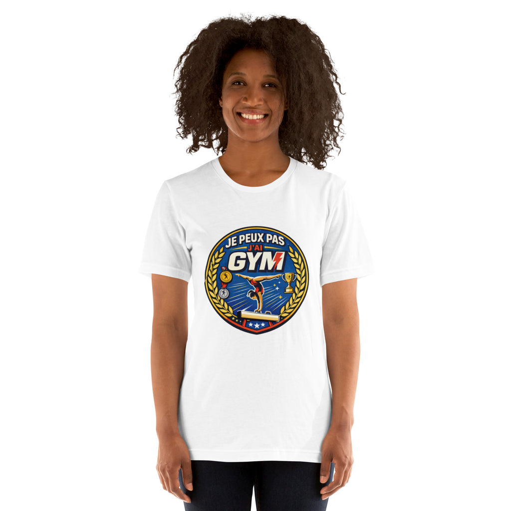 T-shirt femme Je peux pas j'ai gym - 1