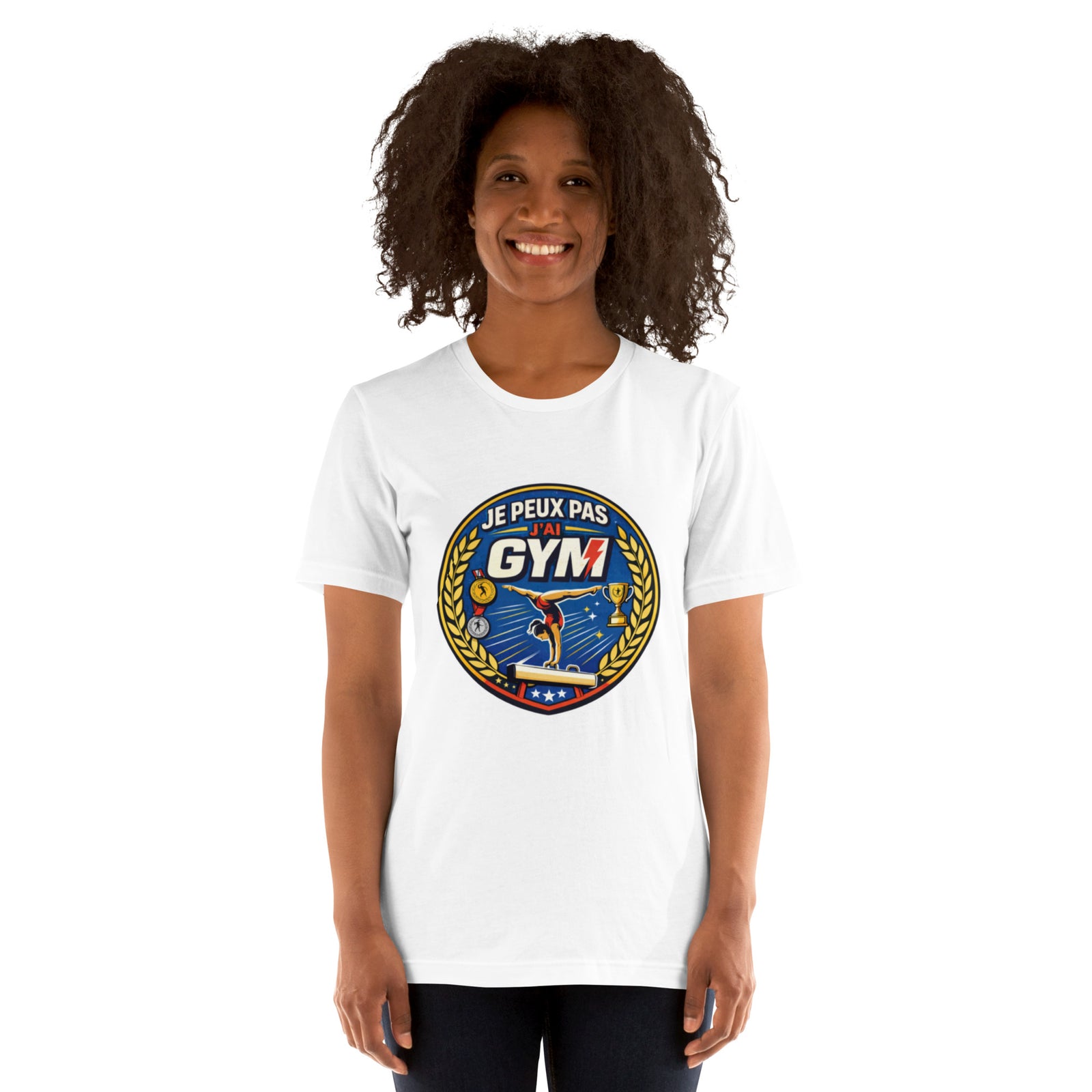 T-shirt femme Je peux pas j'ai gym