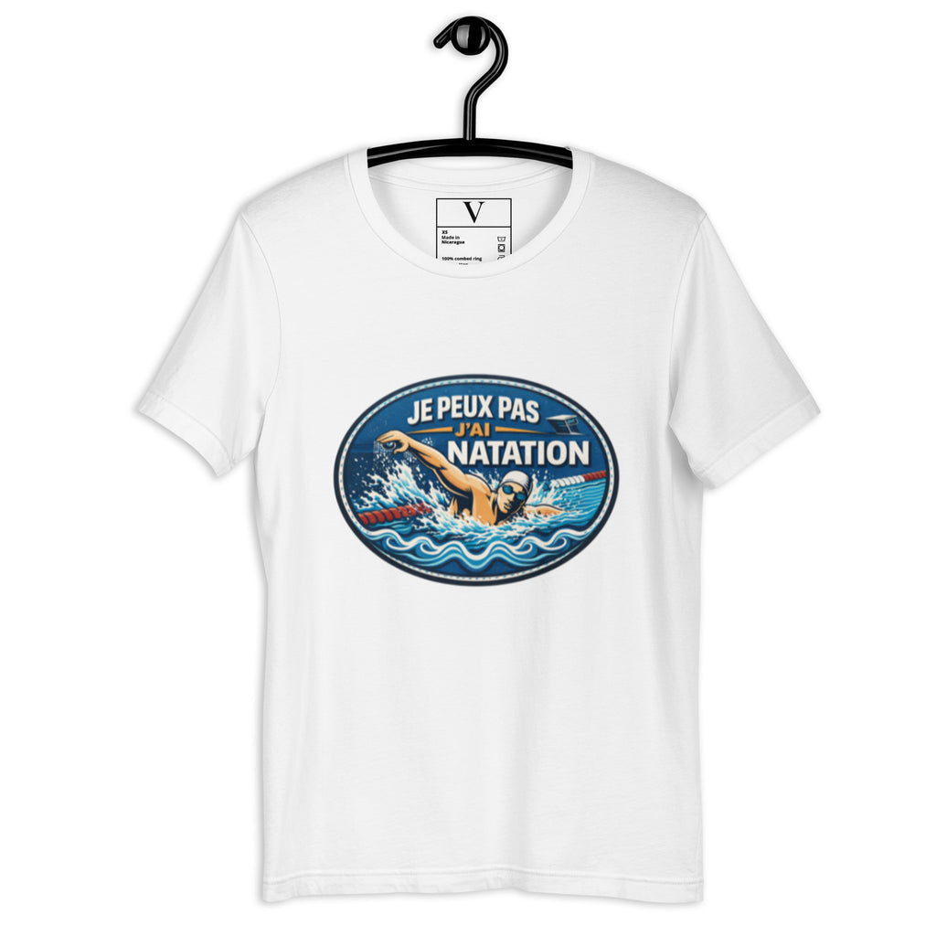 T-shirt Je peux pas j'ai natation - 6