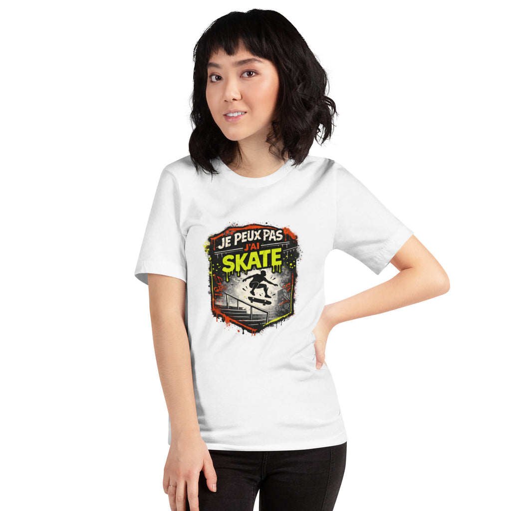 T-shirt Je peux pas j'ai skate - 4