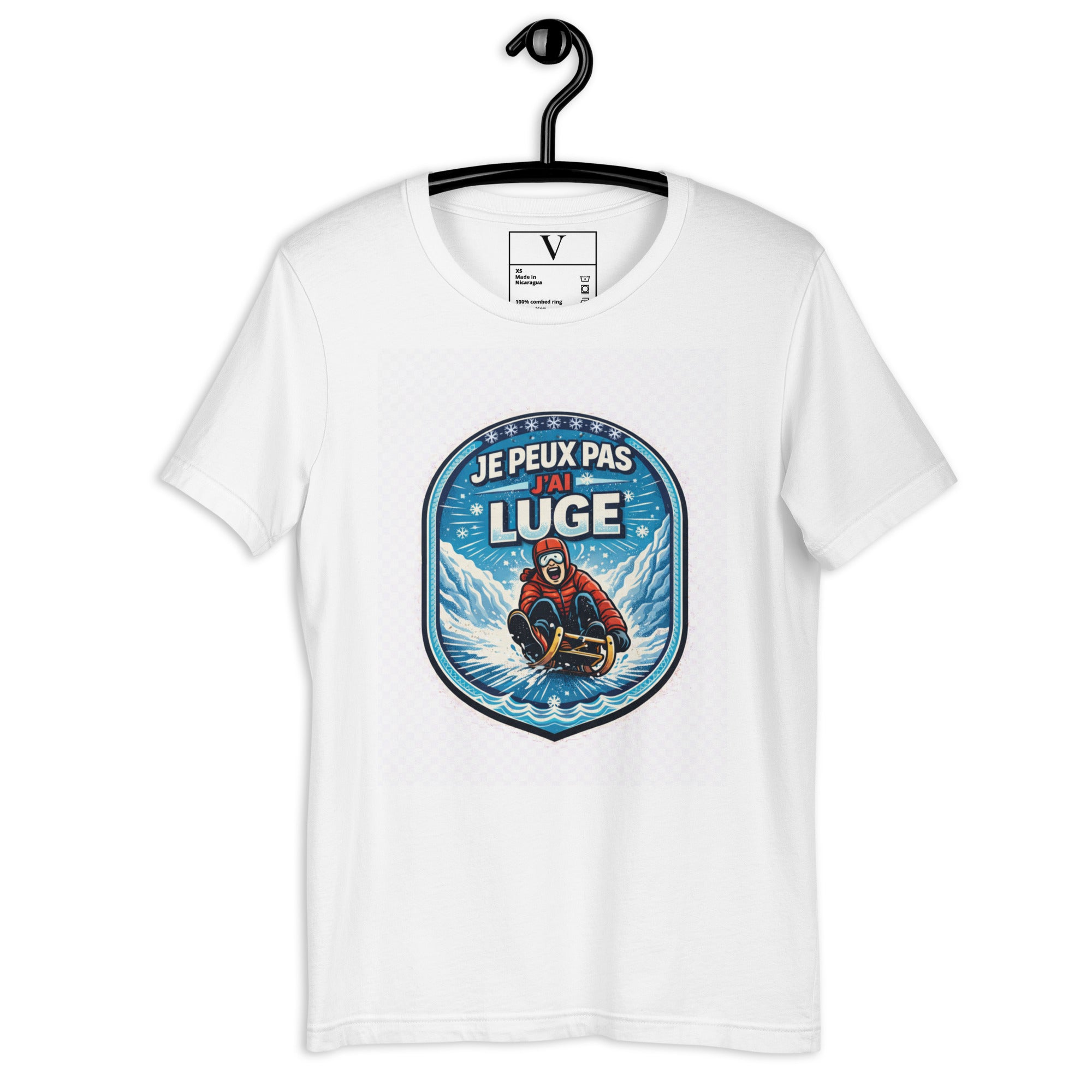 T-shirt Je peux pas j'ai luge - 5