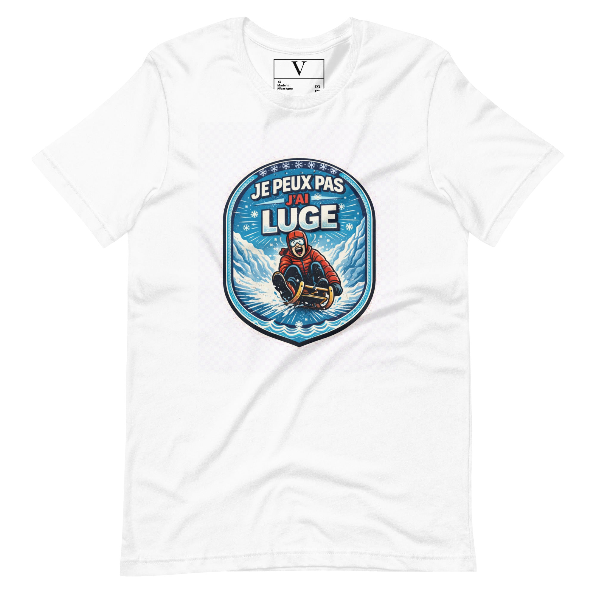 T-shirt Je peux pas j'ai luge - 4