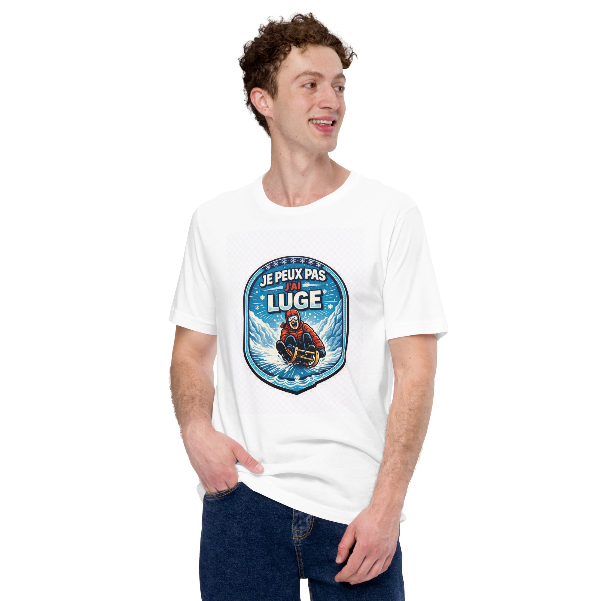 T-shirt Je peux pas j'ai luge - 1
