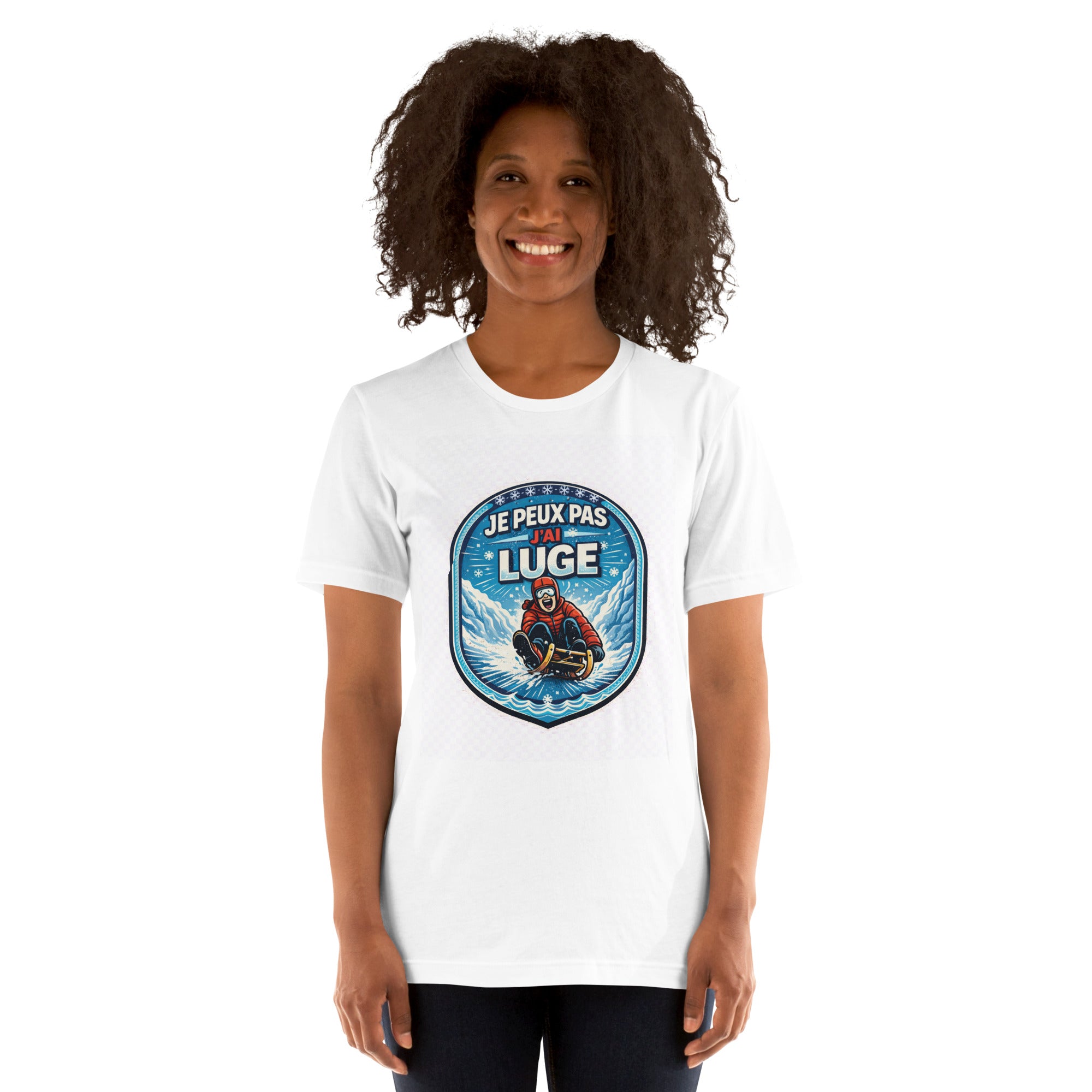 T-shirt Je peux pas j'ai luge - 3
