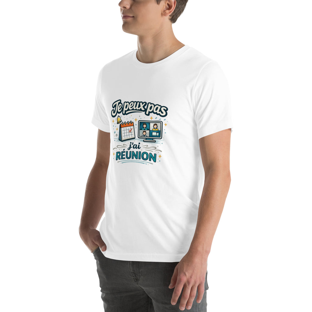 T-shirt je peux pas j’ai réunion - 3