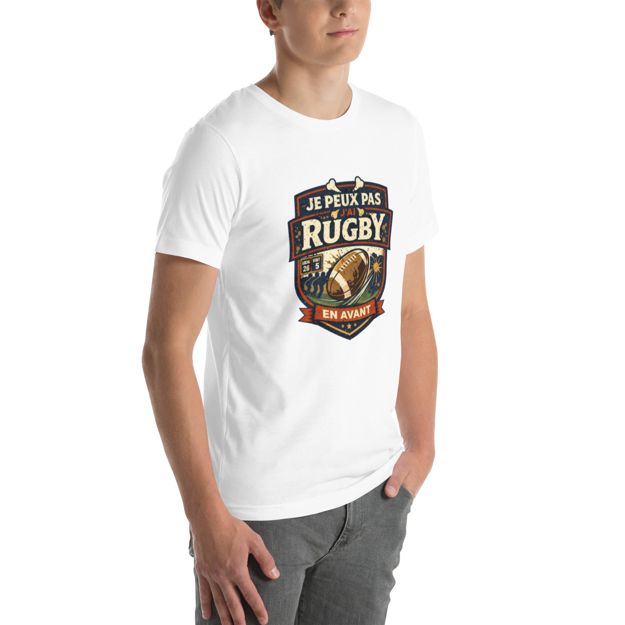 T-shirt Je peux pas j'ai rugby - 1