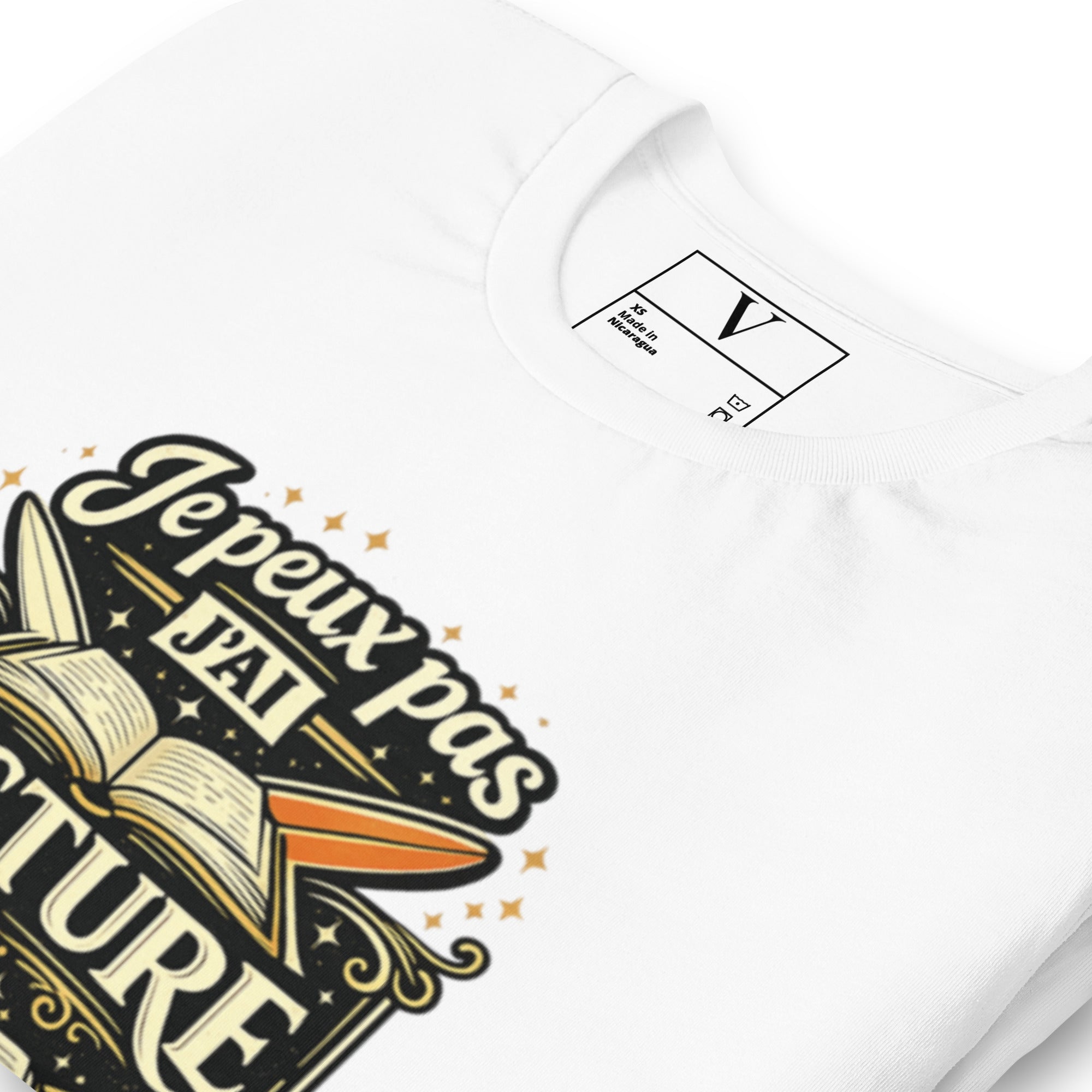 T-shirt Je peux pas j'ai lecture - 7