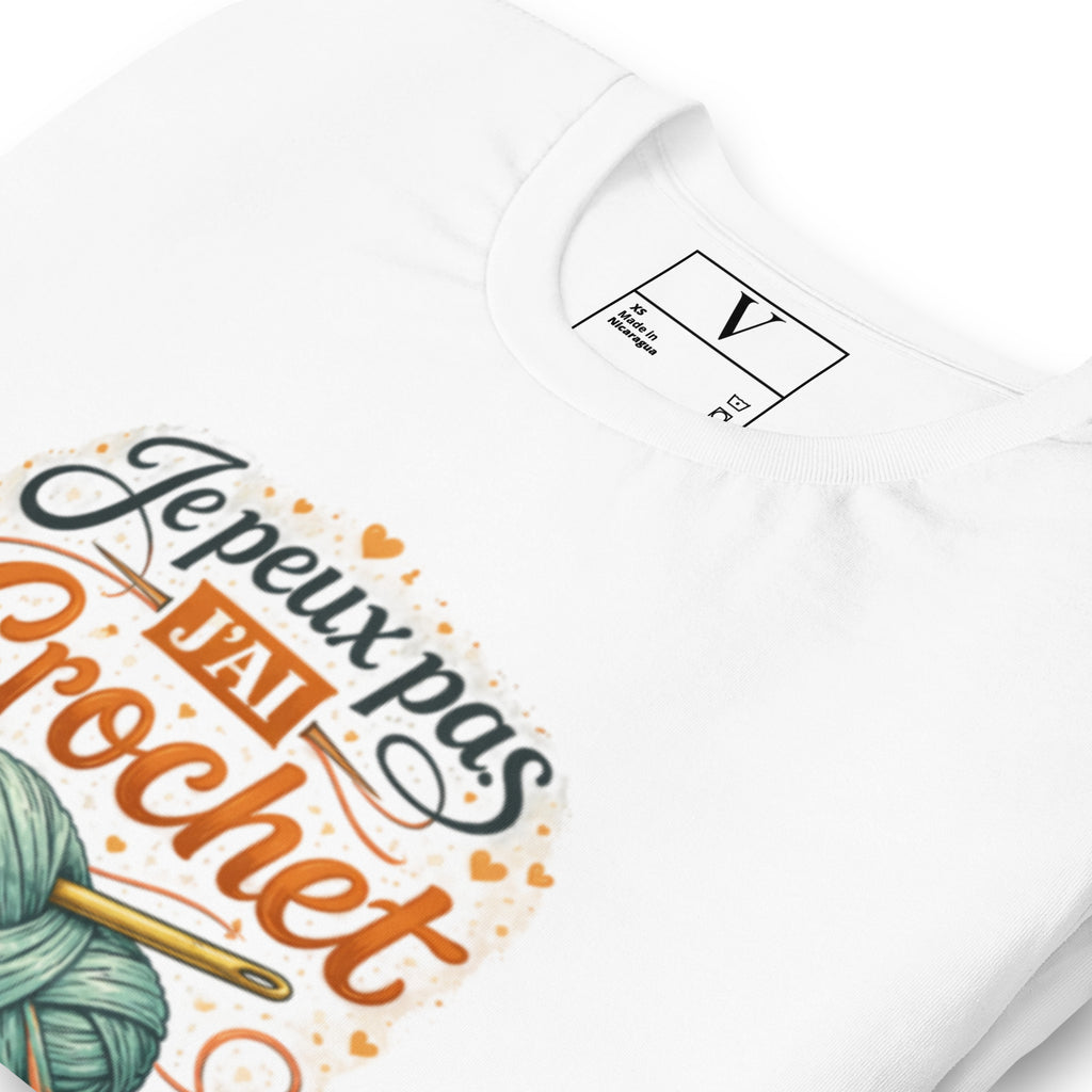 T-shirt Je peux pas j'ai crochet - 7