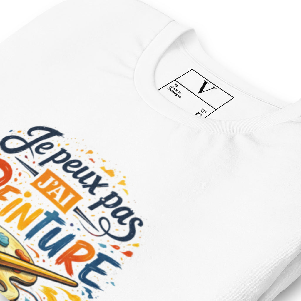 T-shirt Je peux pas j'ai peinture - 8