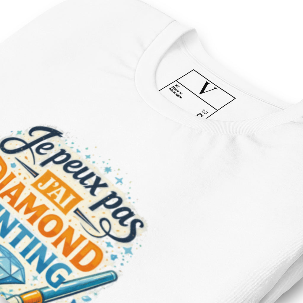 T-shirt Je peux pas j'ai diamond painting - 6