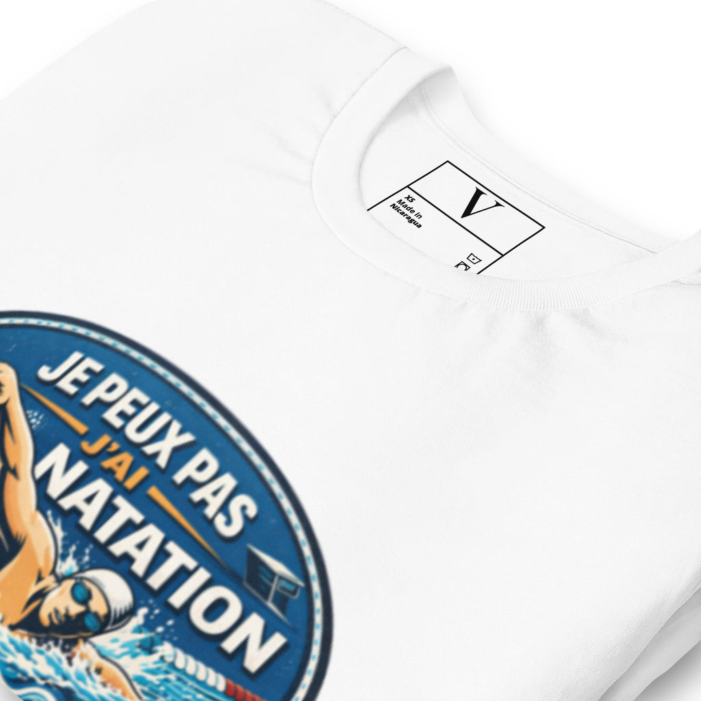 T-shirt Je peux pas j'ai natation - 7