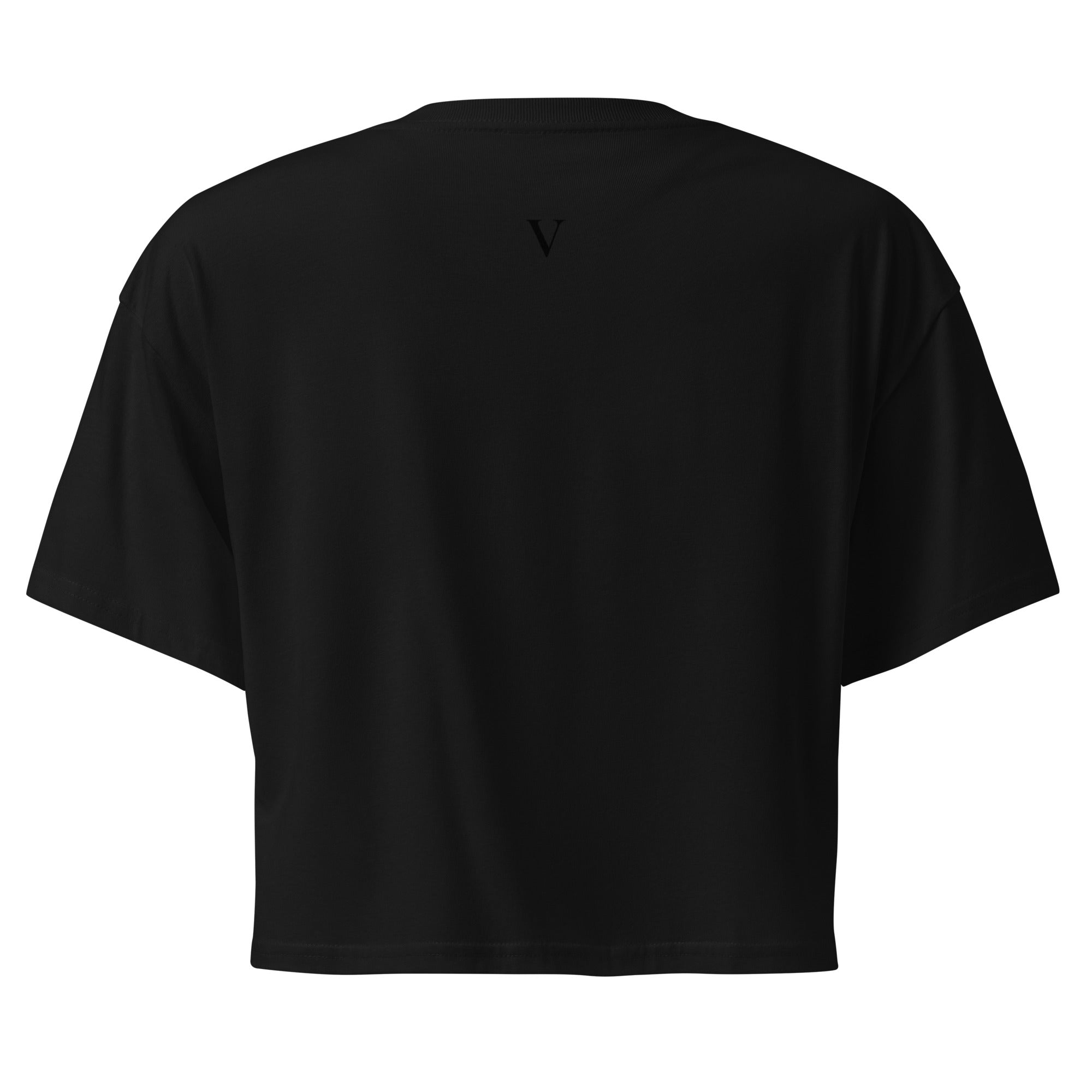 Crop top noir tigre rétro sérigraphie - 6