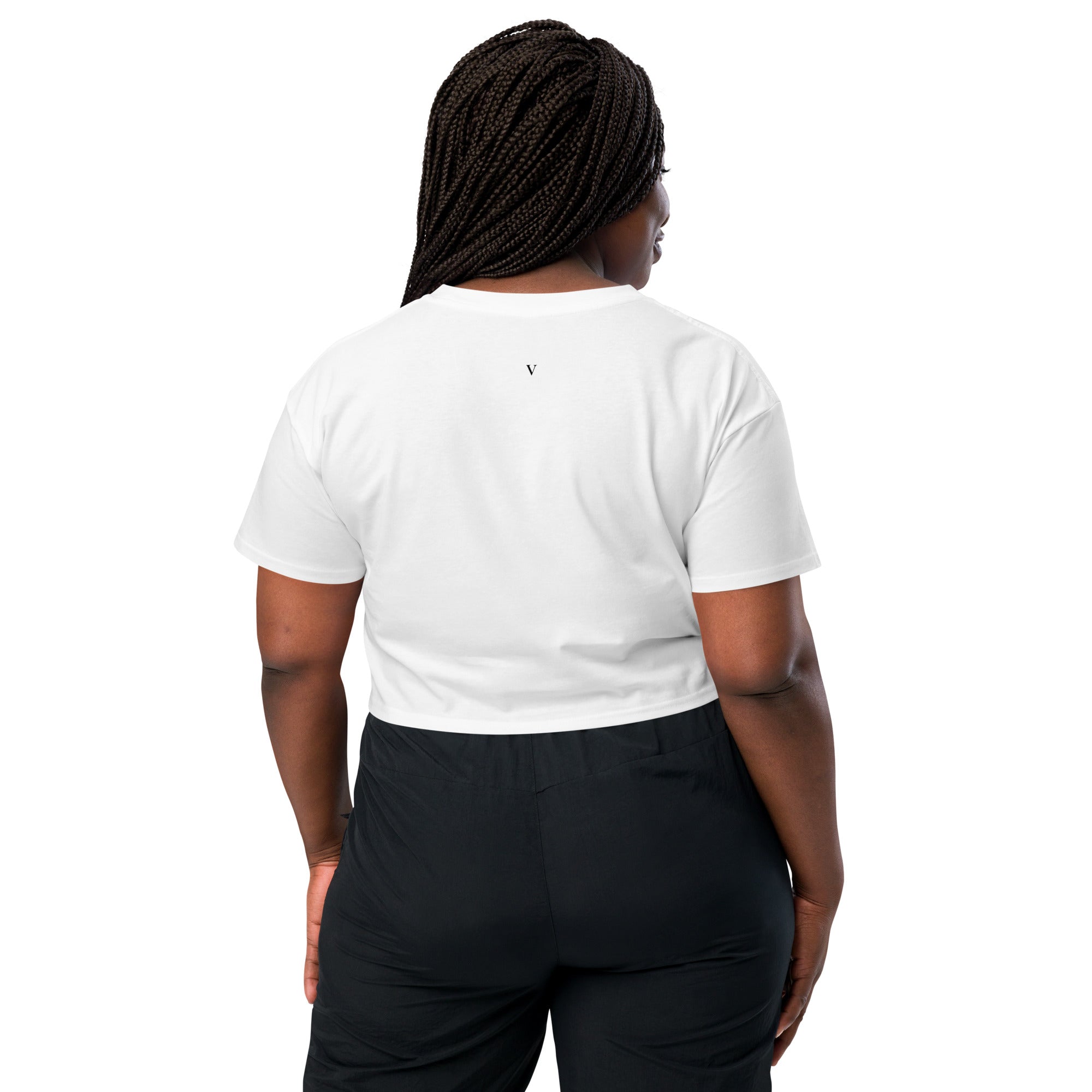Crop top blanc pour femme Papillon minimaliste - 6