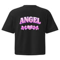 T-shirt boxy femme noir- Angel - 1