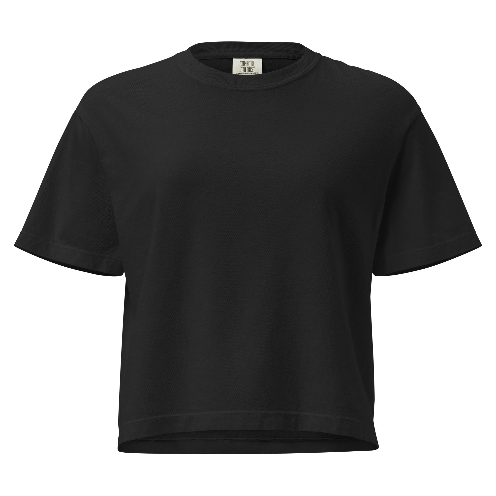 T-shirt boxy femme noir- Angel - 2