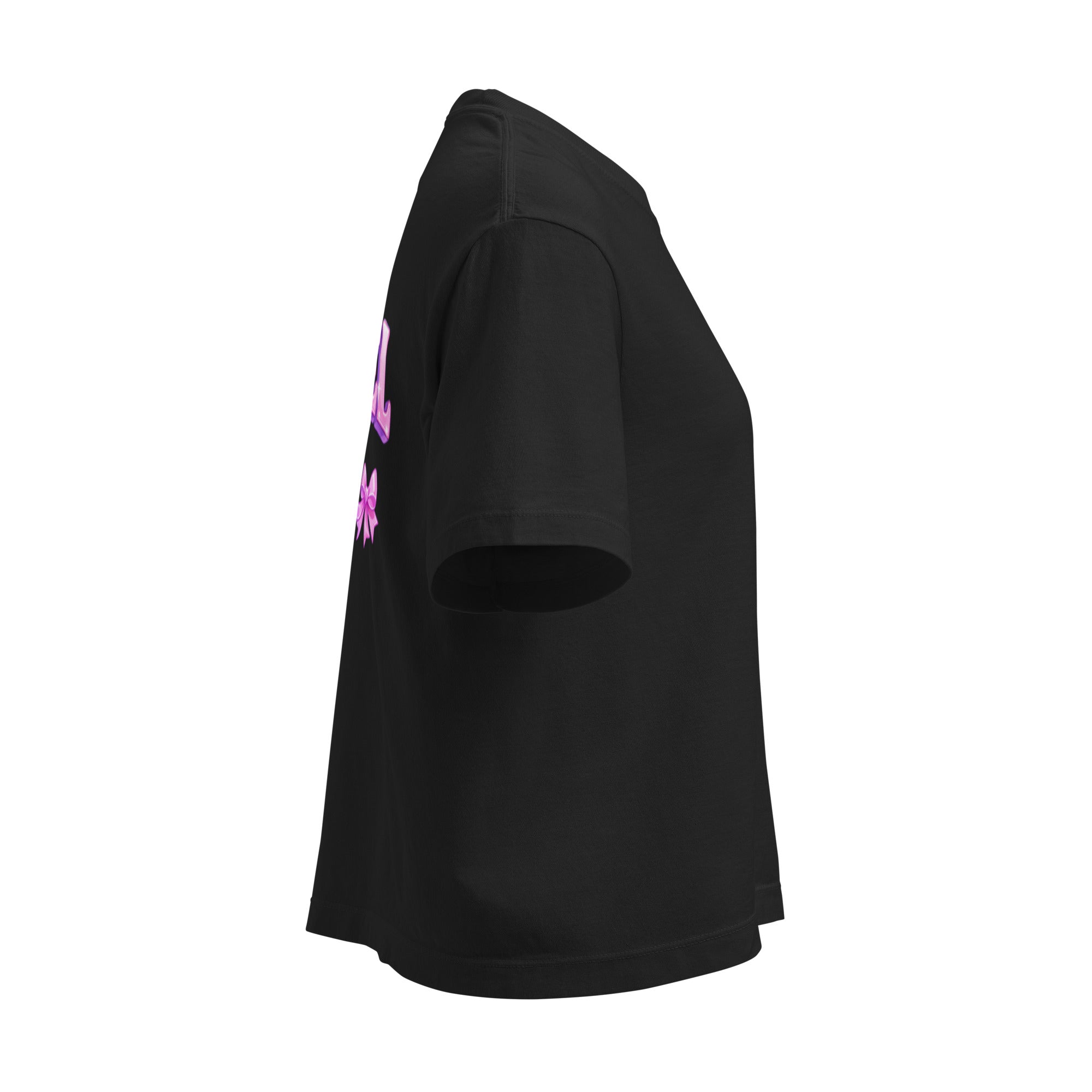 T-shirt boxy femme noir- Angel - 7