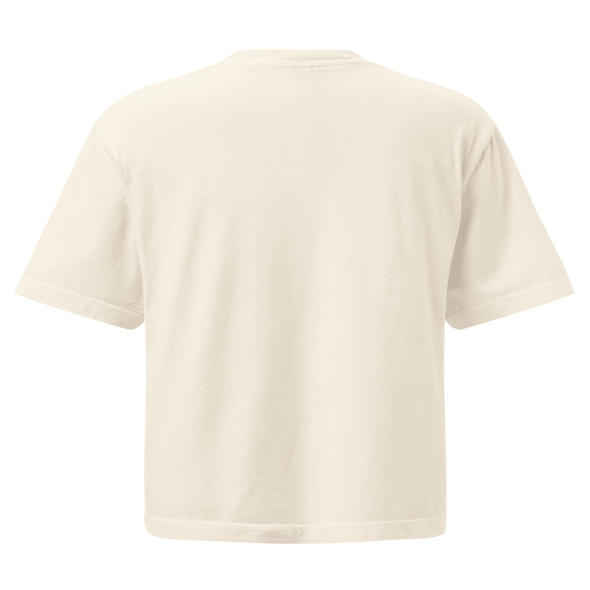 T-shirt boxy femme beige libre - 5