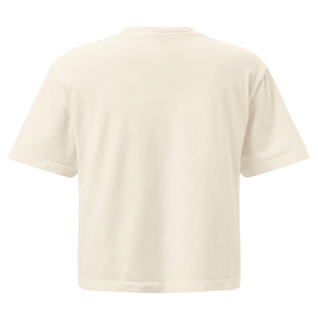 T-shirt boxy femme beige - Traits - 5