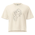T-shirt boxy femme beige - Traits - 1
