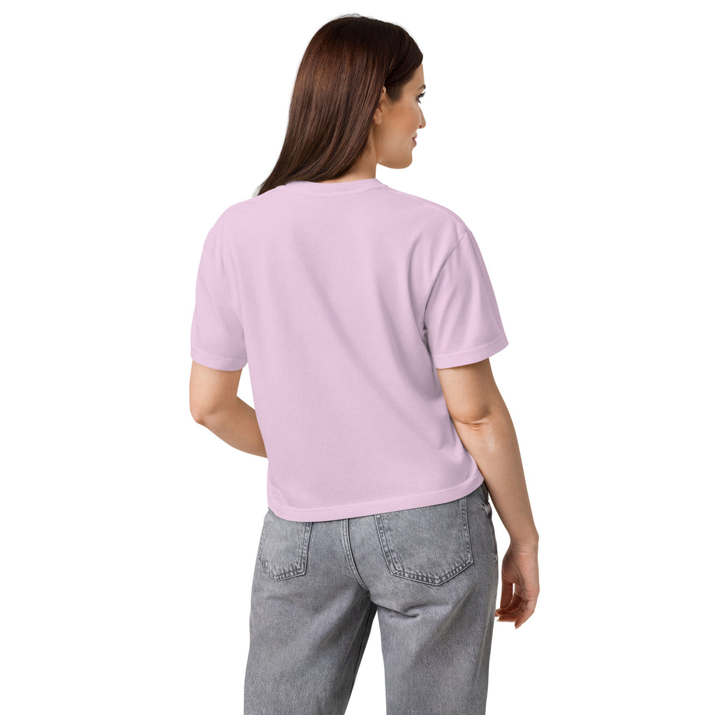 T-shirt boxy femme lavande éther - 4