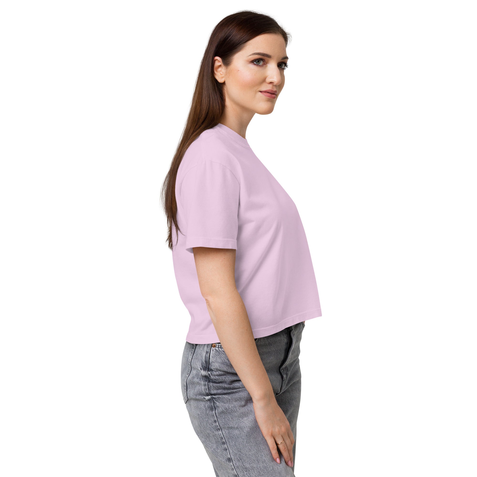 T-shirt boxy femme lavande éther - 3
