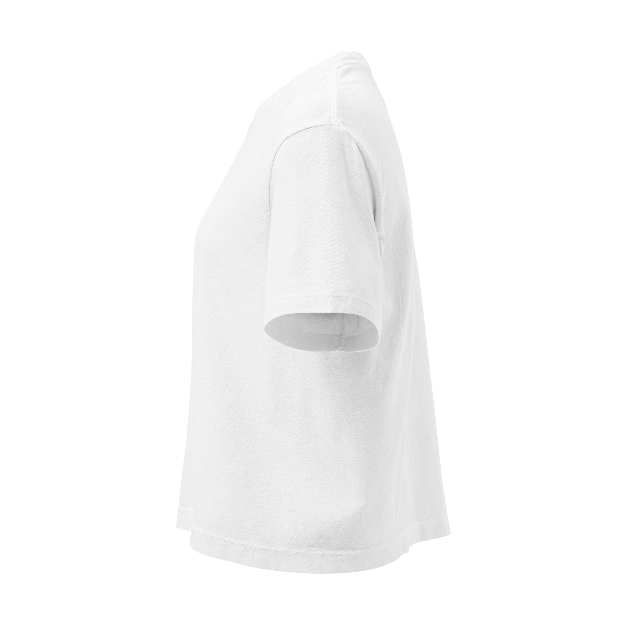 T-shirt boxy femme blanc botanical line - 6