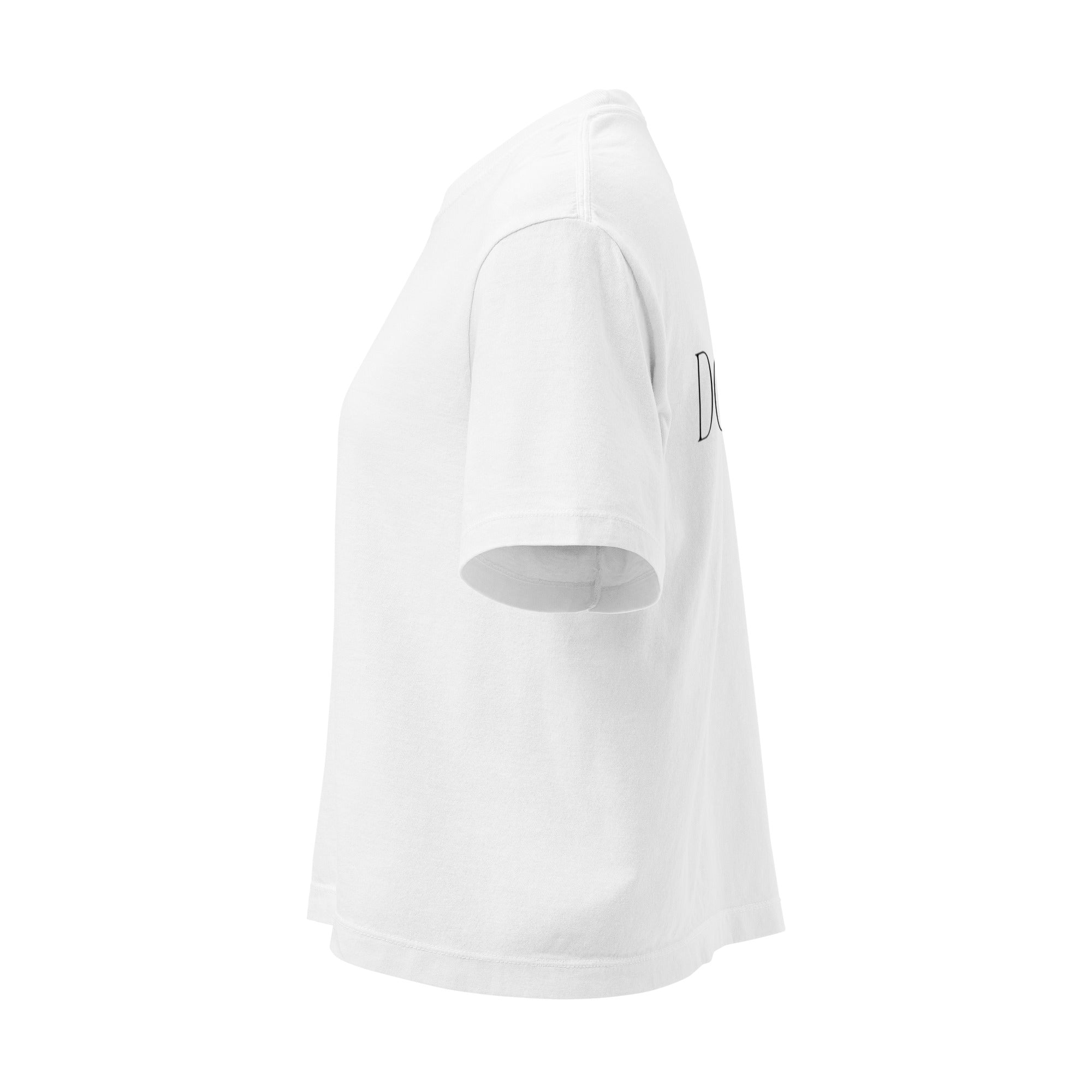 T-shirt boxy femme blanc douce - 6