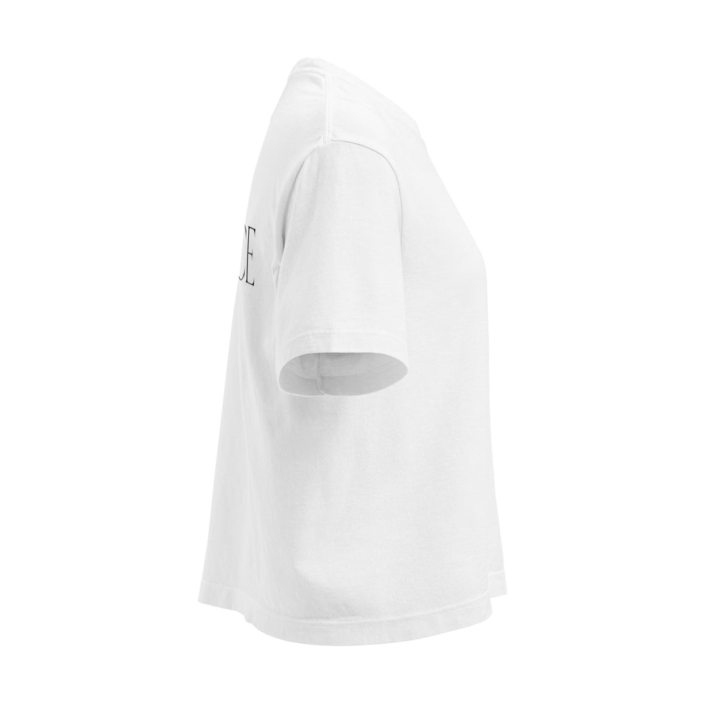 T-shirt boxy femme blanc douce - 7